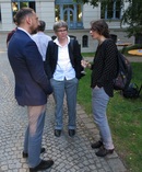 Riccardo Nicolosi, Christina Brandt und Anna Klassen